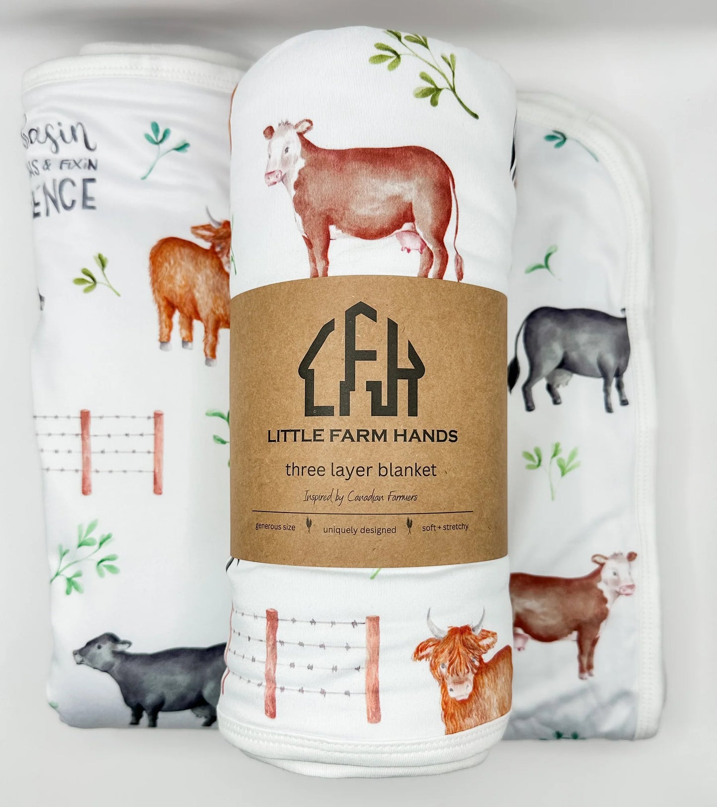 LFH Chasin' Cows Toddler Blanket