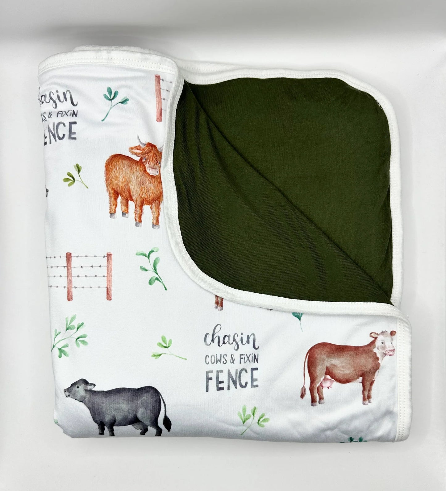 LFH Chasin' Cows Toddler Blanket