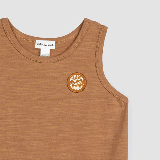 "Classic Scoops" Patch Tank Top